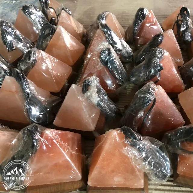 Pyramid Himalayan salt lamps