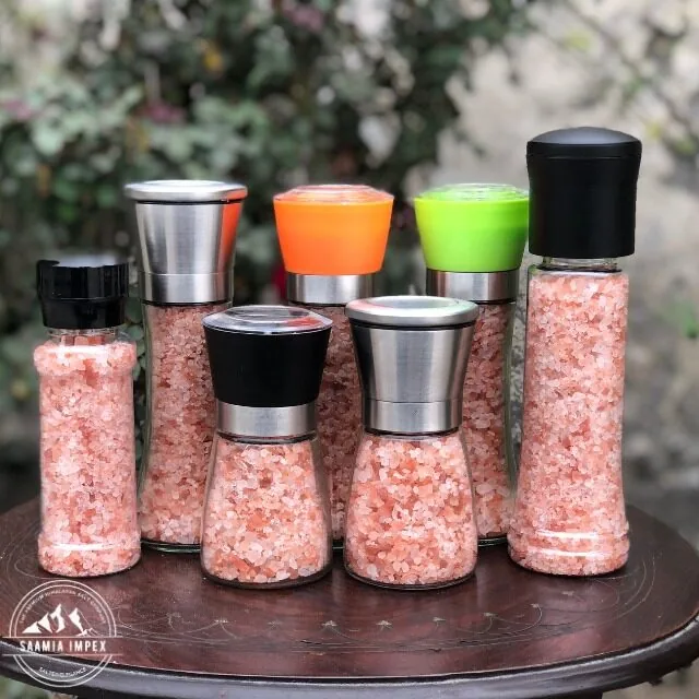 Himalayan salt grinders ready for export
